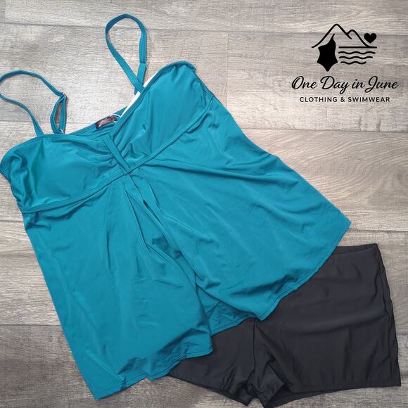 Avidlove Plus Size Boyshort Tankini Swimsuit Size XXL - Picture 3 of 6